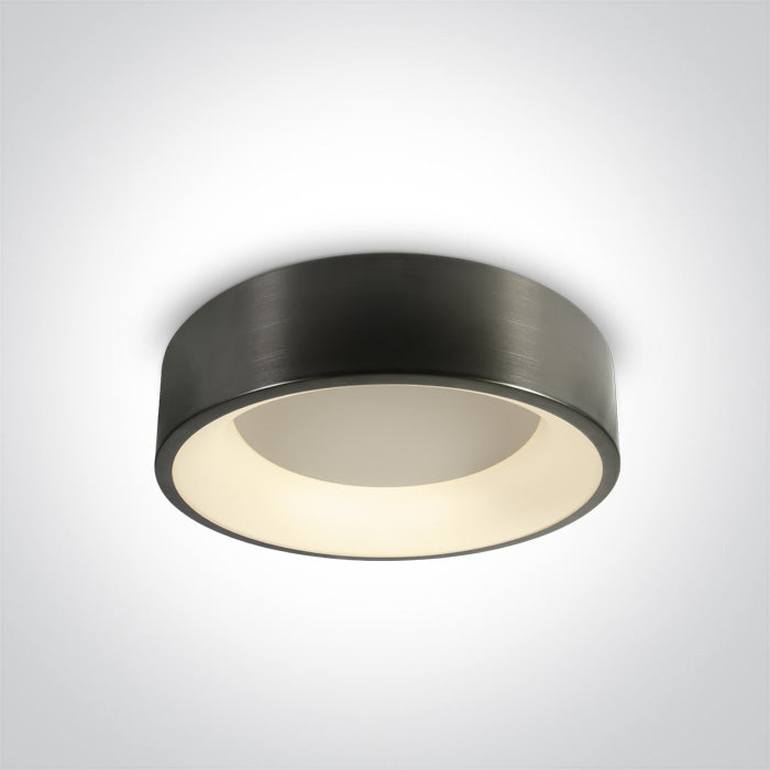One Light 62132N/MG/W METAL GREY PLAFO LED 32W WW IP20 230V