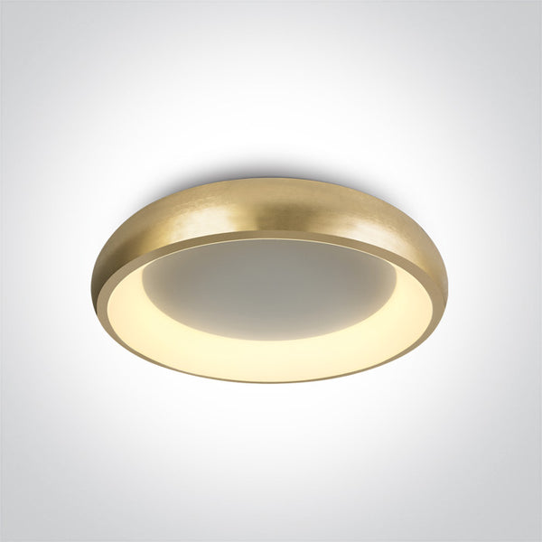 One Light 62134N/BGL/V BRUSHED GOLD PLAFO LED 30W CCTV IP20 230V DIMMABLE