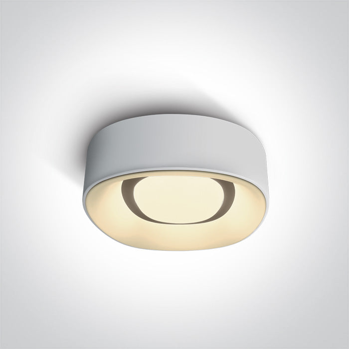 One Light 62135NA/W/W WHITE SQUARE PLAFO LED 35W WW IP20 230V