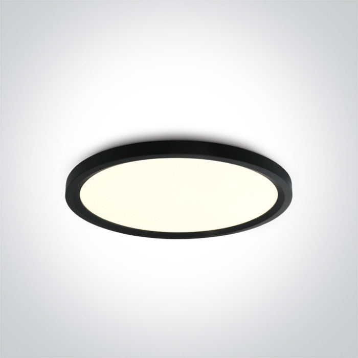 One Light 62140FB/B/C BLACK LED PLAFO 40W CW IP20 230V