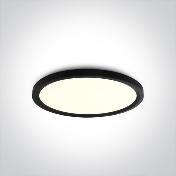 One Light 62140FB/B/C BLACK LED PLAFO 40W CW IP20 230V