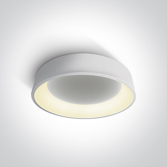 One Light 62142N/W/V WHITE PLAFO 42W CCTV IP20 230V DIMMABLE