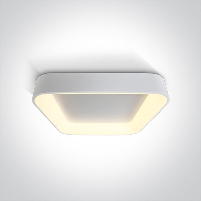 One Light 62142NA/W/W WHITE SQUARE PLAFO LED 50W WW IP20 230V