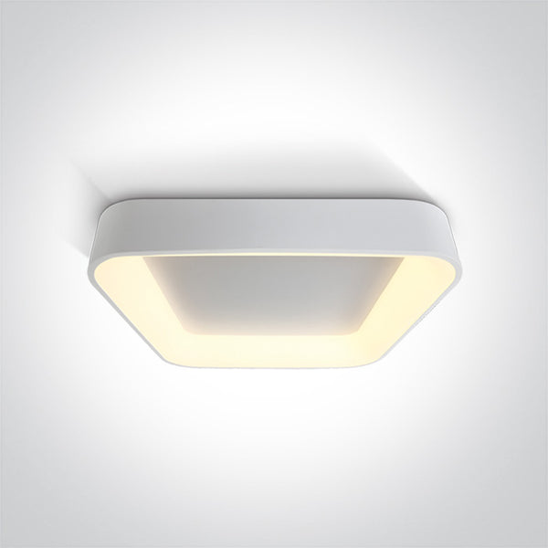 One Light 62142NA/W/W WHITE SQUARE PLAFO LED 50W WW IP20 230V