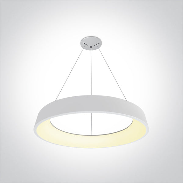 One Light 62142NB/W/V WHITE PENDANT LED 42W CCTV IP20 230V
