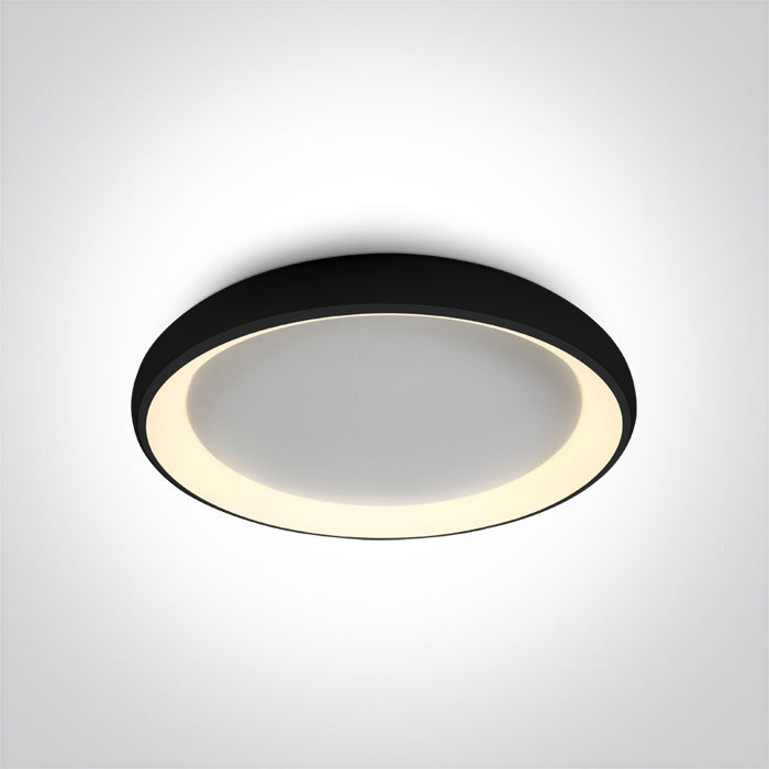 One Light 62144N/B/W BLACK PLAFO LED 50W WW IP20 230V