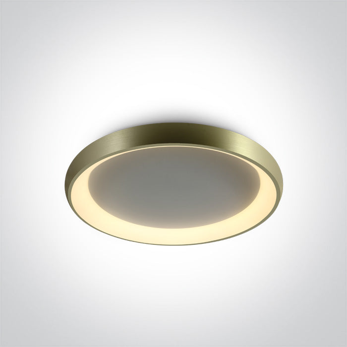 One Light 62144N/BBS/W BRUSHED BRASS PLAFO LED 50W WW IP20 230V