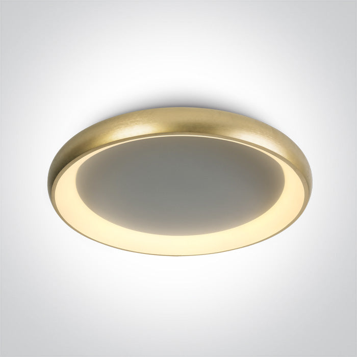 One Light 62144N/BGL/W BRUSHED GOLD PLAFO LED 50W WW IP20 230V