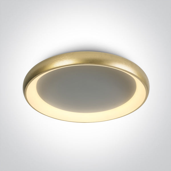 One Light 62144N/BGL/W BRUSHED GOLD PLAFO LED 50W WW IP20 230V