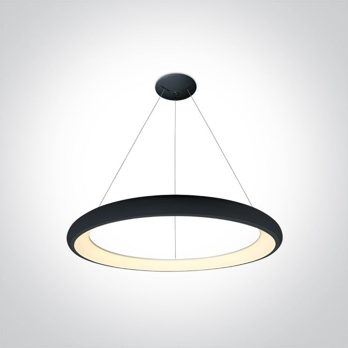 One Light 62144NB/B/W BLACK PENDANT LED 50W WW IP20 230V