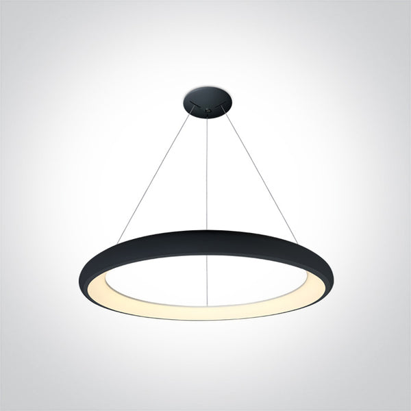 One Light 62144NB/B/W BLACK PENDANT LED 50W WW IP20 230V