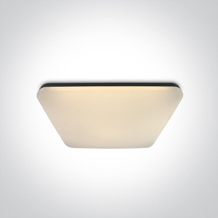 One Light 62146A/B/W BLACK SQUARE PLAFO LED 50W WW IP20 230V