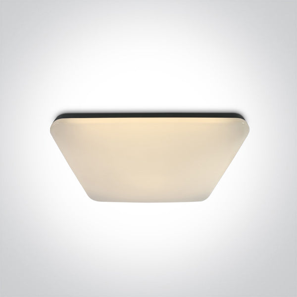 One Light 62146A/B/W BLACK SQUARE PLAFO LED 50W WW IP20 230V