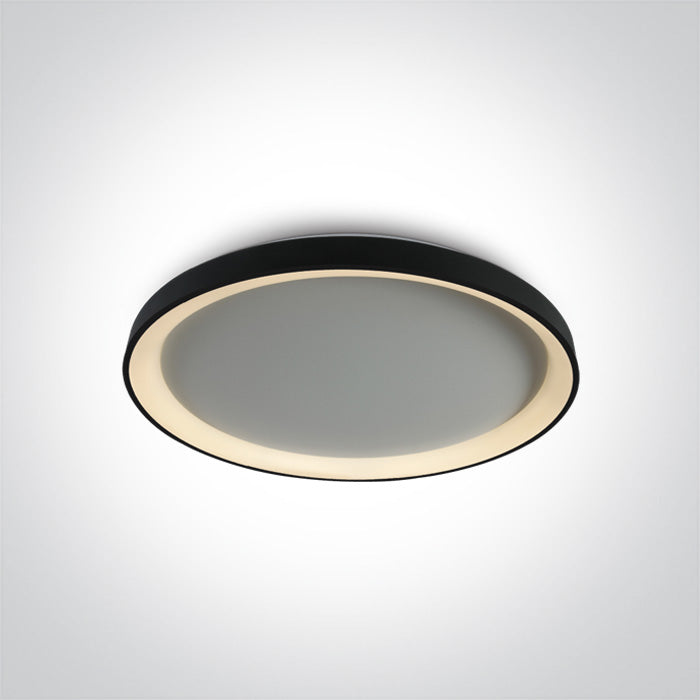 One Light 62148L/B/V BLACK PLAFO LED 48W CCTV IP20 230V DIMMABLE