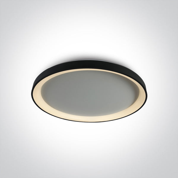 One Light 62148L/B/V BLACK PLAFO LED 48W CCTV IP20 230V DIMMABLE