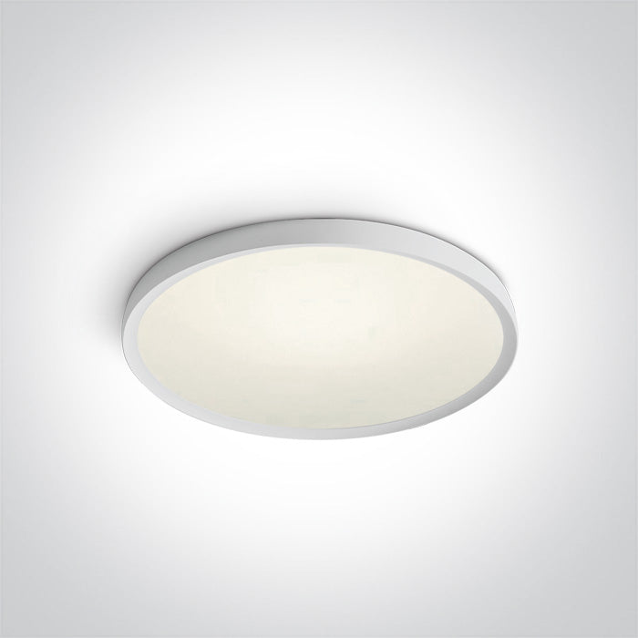 One Light 62152/W/C WHITE SUPER SLIM ROUND LED PLAFO 40W CW IP20 230V