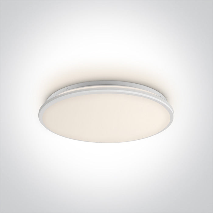 One Light 62154/W/W WHITE LED PLAFO 24W WW IP20 230V