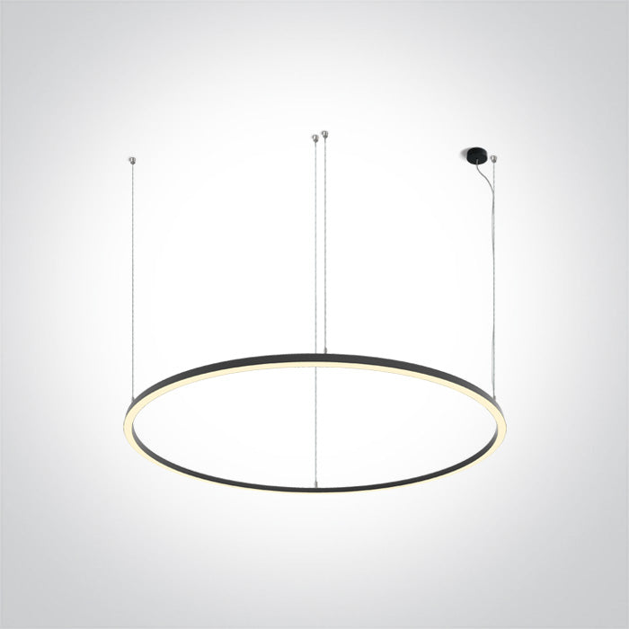 One Light 62156D/B/W BLACK PENDANT LED 100W WW IP20 230V