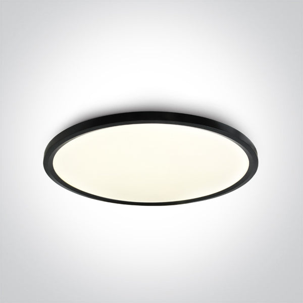 One Light 62160FB/B/C BLACK LED PLAFO 60W CW IP20 230V