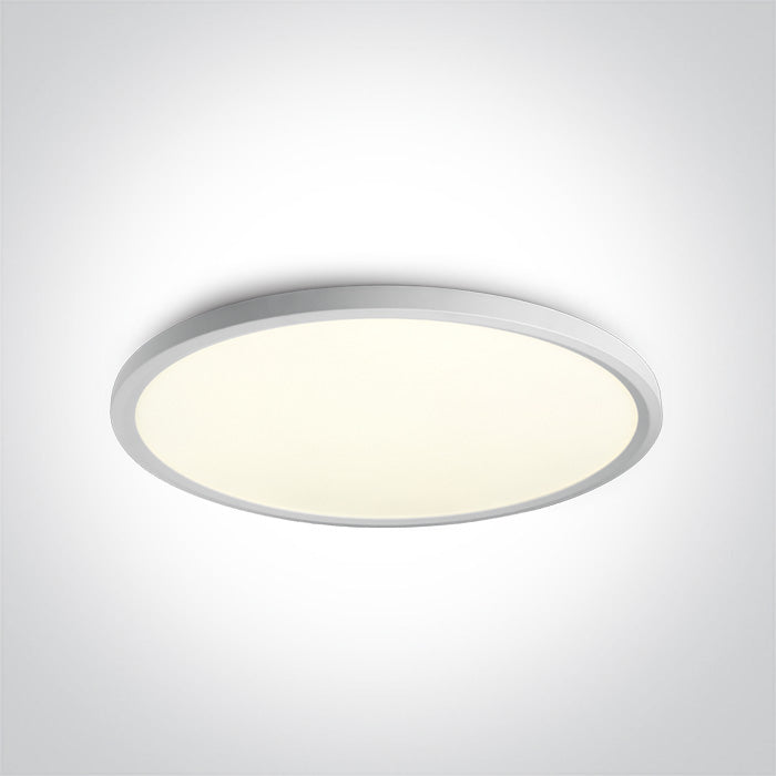 One Light 62160FB/W/C WHITE LED PLAFO 60W CW IP20 230V