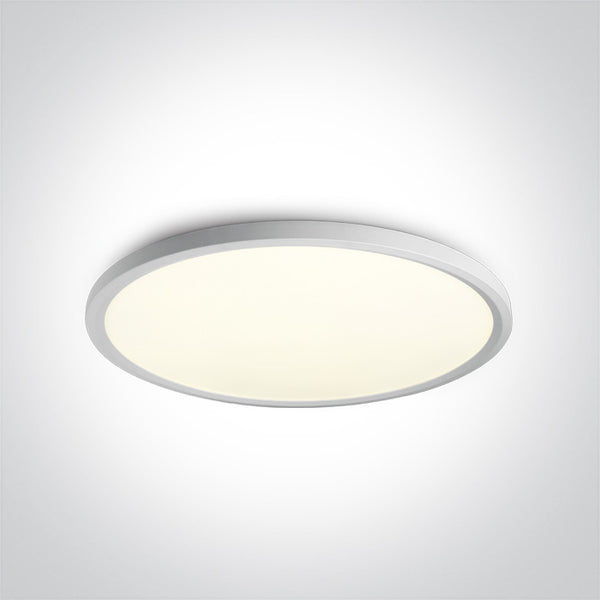 One Light 62160FB/W/C WHITE LED PLAFO 60W CW IP20 230V
