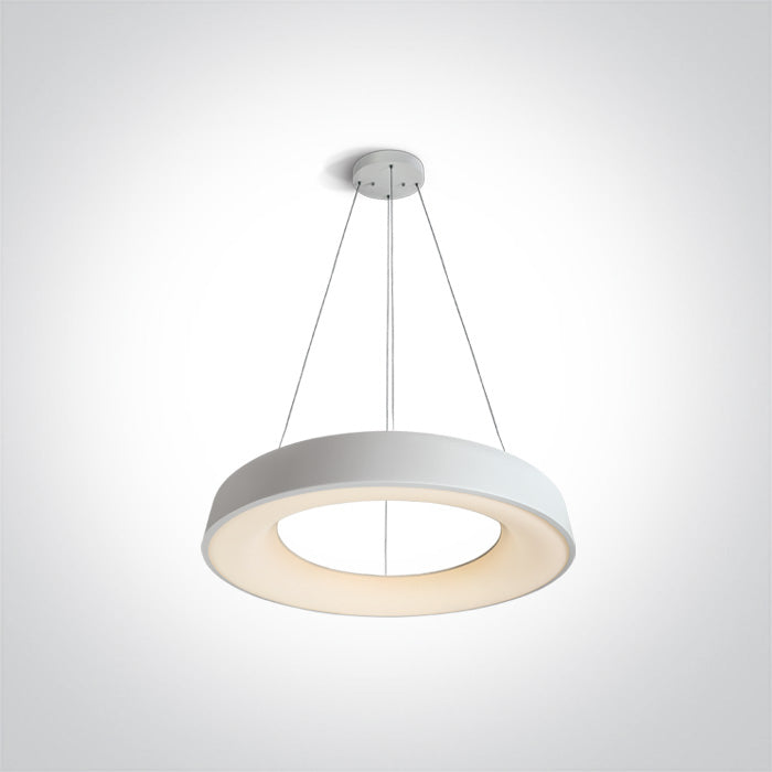 One Light 62180NB/W/W WHITE PENDANT LED 80W WW IP20 230V