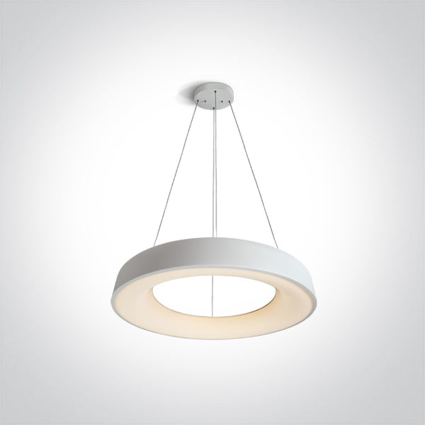 One Light 62180NB/W/W WHITE PENDANT LED 80W WW IP20 230V