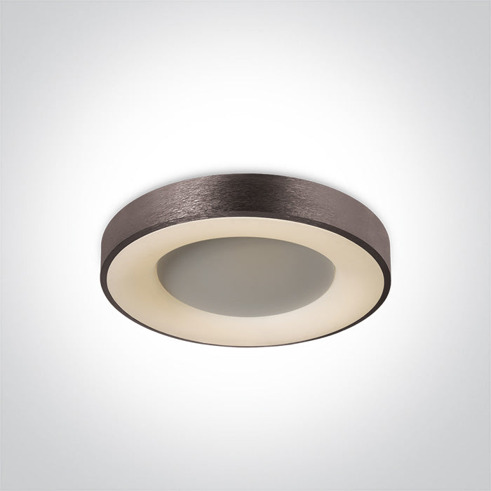 One Light 62182/BBR/W BRUSHED BROWN LED PLAFO 40W WW IP20 230V