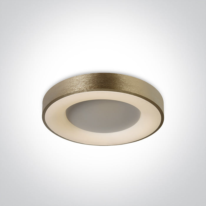 One Light 62182/BGL/W BRUSHED BRASS LED PLAFO 40W WW IP20 230V