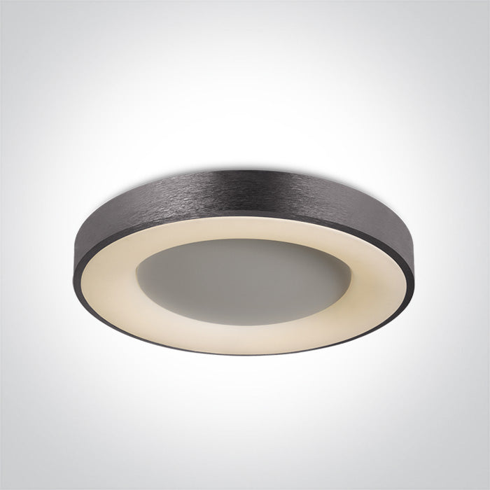 One Light 62182A/BAN/W BRUSHED ANTHRACITE LED PLAFO 50W WW IP20 230V