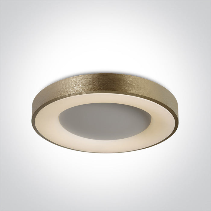 One Light 62182A/BGL/W BRUSHED GOLD LED PLAFO 50W WW IP20 230V