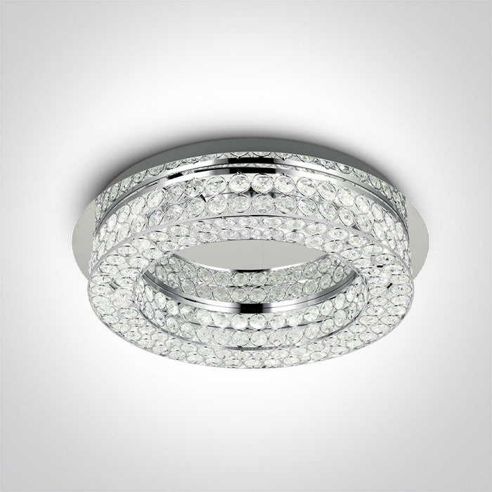 One Light 62184A/C/W CHROME 24W WW 230V IP20