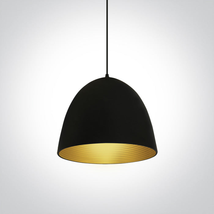 One Light 63016A/B/BS BLACK E27 20W BRASS REFLECTOR