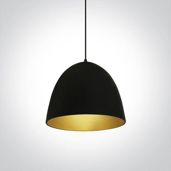 One Light 63016A/B/BS BLACK E27 20W BRASS REFLECTOR