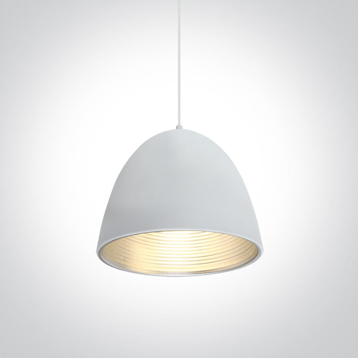 One Light 63016A/W/G WHITE E27 20W SILVER REFLECTOR