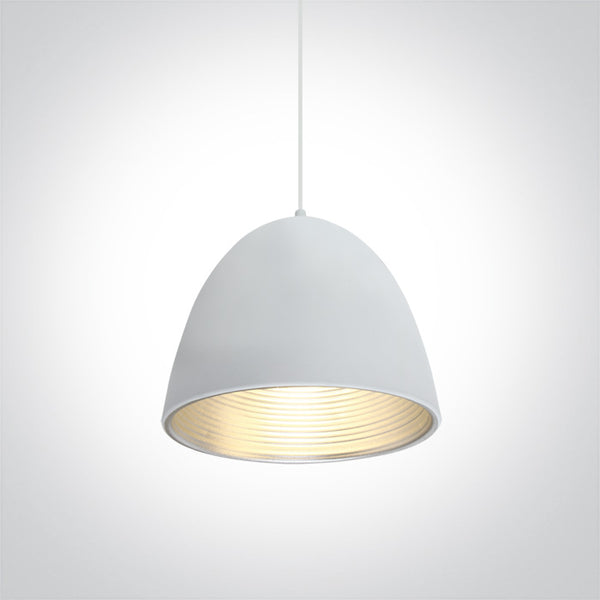 One Light 63016A/W/G WHITE E27 20W SILVER REFLECTOR