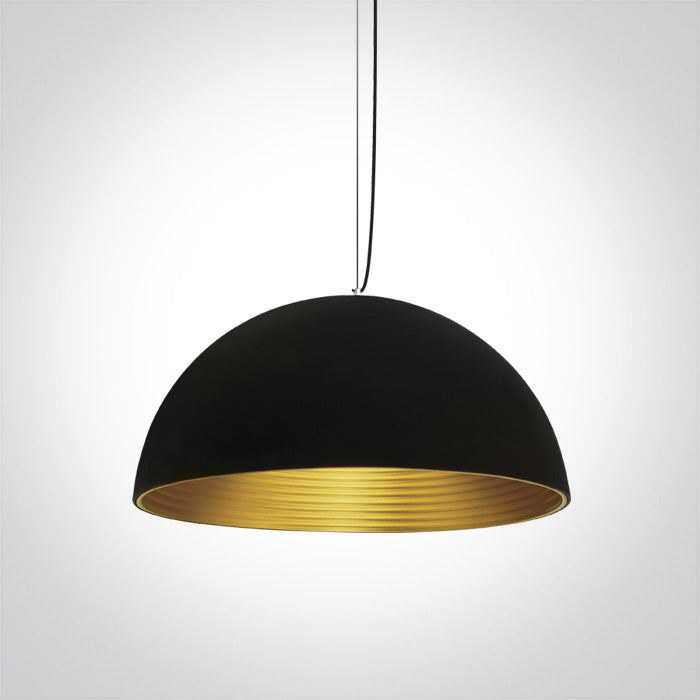 One Light 63022A/B/BS BLACK E27 20W BRASS REFLECTOR