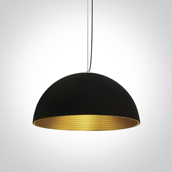 One Light 63022A/B/BS BLACK E27 20W BRASS REFLECTOR