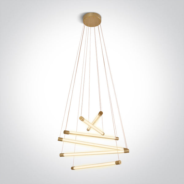 One Light 63056/BBS BRUSHED BRASS LED 65W WW IP20 230V