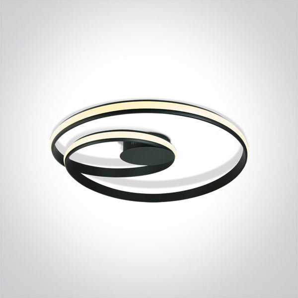 One Light 63066/B BLACK LED CEILING LAMP 30W WW IP20 230V