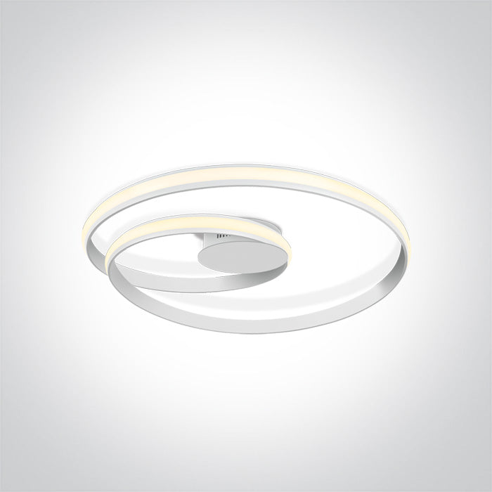 One Light 63066/W WHITE LED CEILING LAMP 30W WW IP20 230V