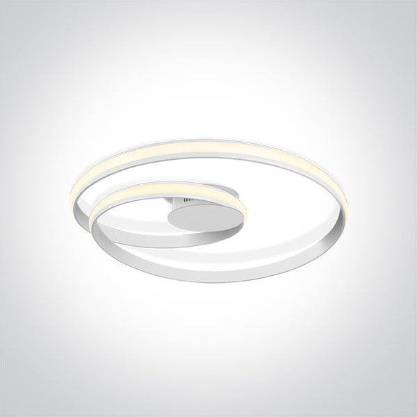 One Light 63066/W WHITE LED CEILING LAMP 30W WW IP20 230V