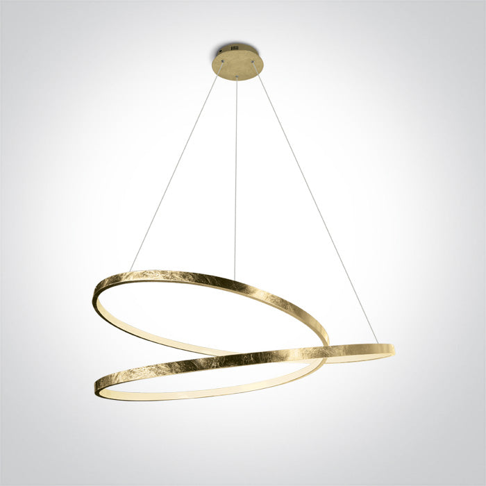 One Light 63068A/BS BRASS PENDANT LED 40W WW IP20 230V
