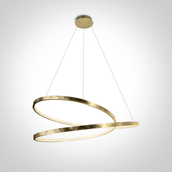 One Light 63068A/BS BRASS PENDANT LED 40W WW IP20 230V