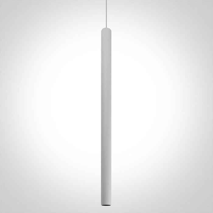 One Light 63108A/W/W WHITE PENDANT LED 6w WW 30deg IP20 230V