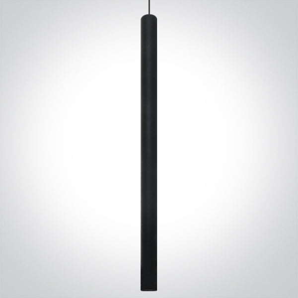 One Light 63108AT/B/W BLACK PENDANT TRACK LIGHT LED 8W WW 36deg IP20 230V