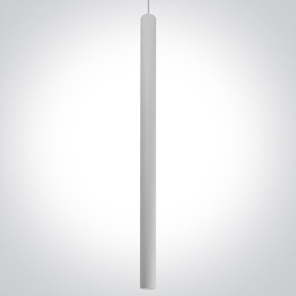 One Light 63108AT/W/W WHITE PENDANT TRACK Light LED 8W WW 36deg IP20 230V