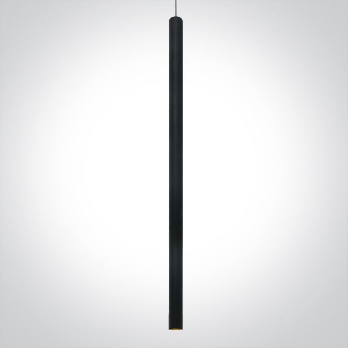 One Light 63108B/B/W BLACK PENDANT  6W WW IP20 230V