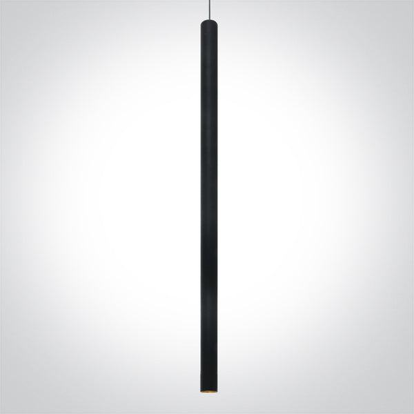 One Light 63108B/B/W BLACK PENDANT  6W WW IP20 230V