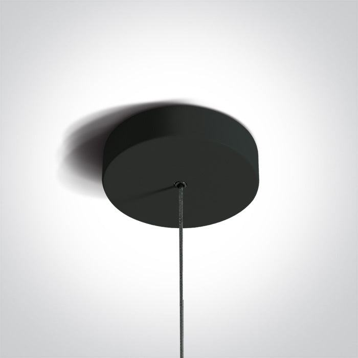 One Light 63108B/B/W BLACK PENDANT  6W WW IP20 230V